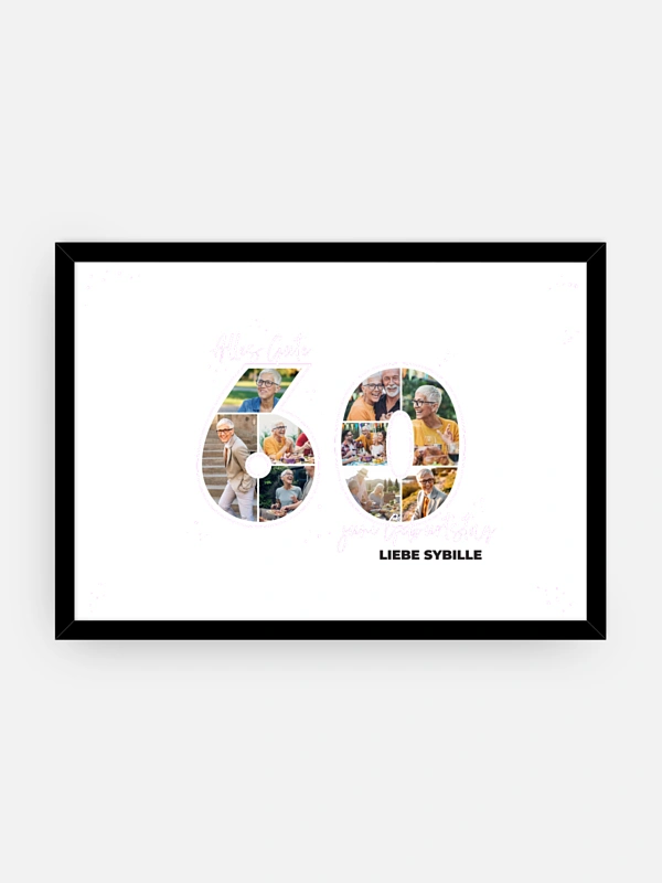 Collage 60. Geburtstag