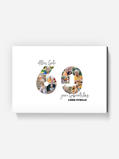 Poster Collage 60. Geburtstag