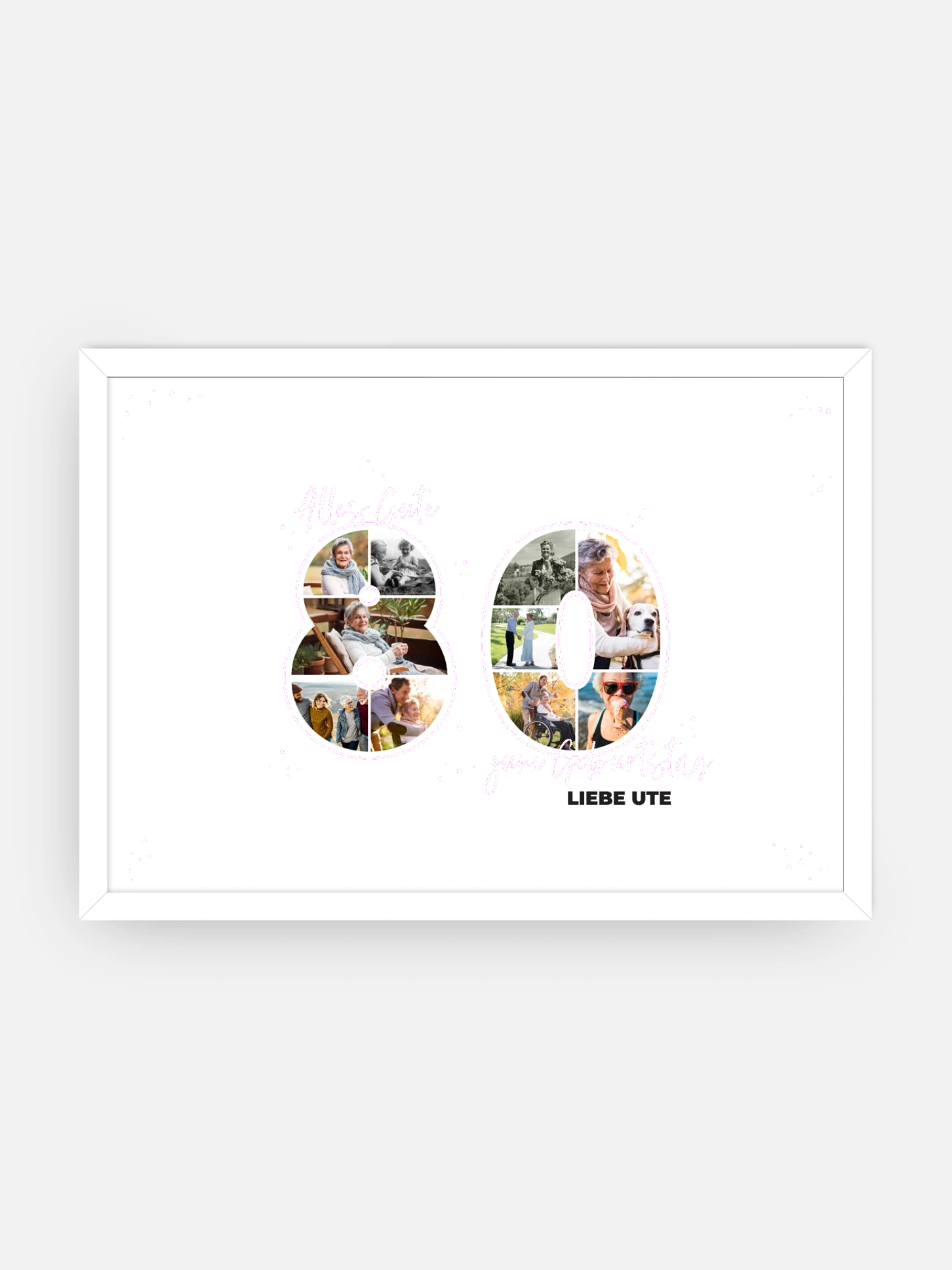 Poster Collage 80. Geburtstag