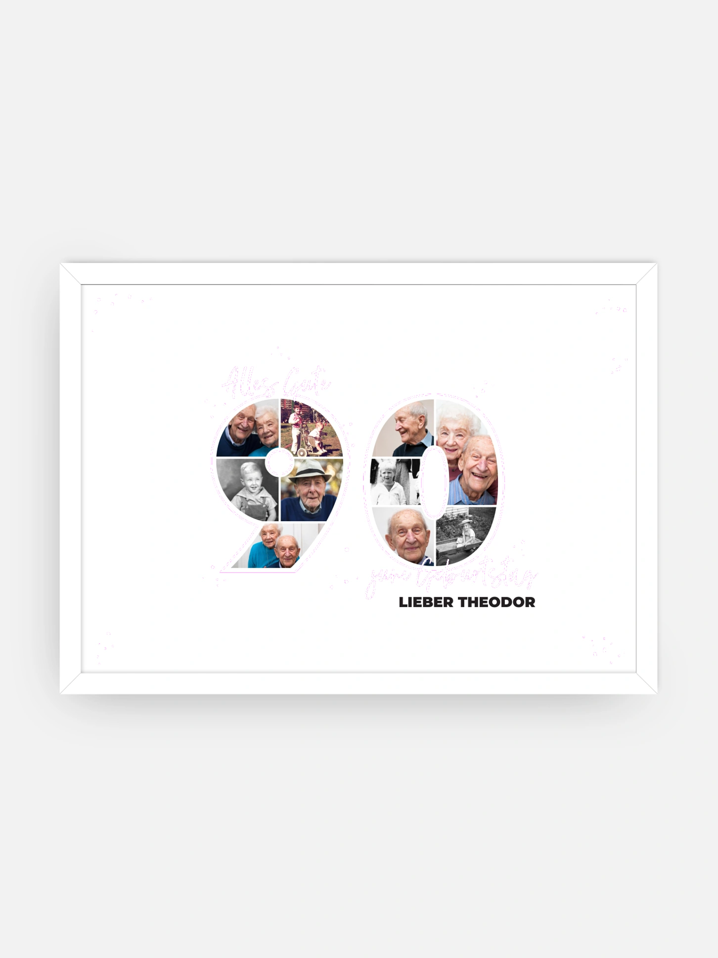Poster Collage 90. Geburtstag