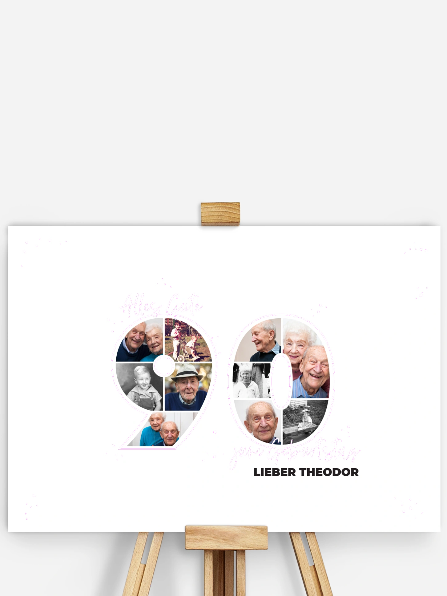 Poster Collage 90. Geburtstag
