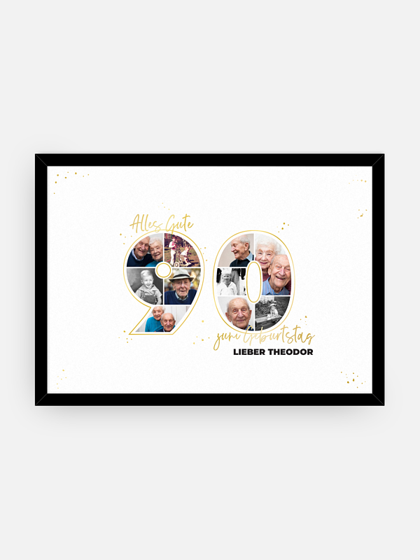 Poster Collage 90. Geburtstag