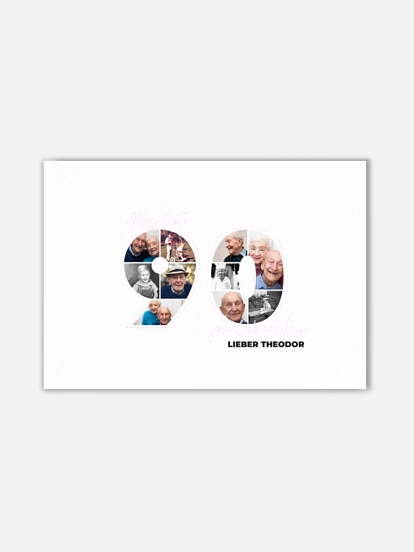 Poster Collage 90. Geburtstag