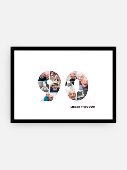Poster Collage 90. Geburtstag