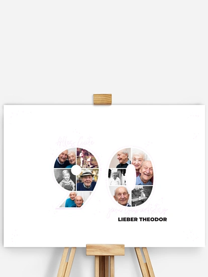 Poster Collage 90. Geburtstag