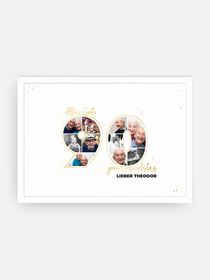 Poster Collage 90. Geburtstag