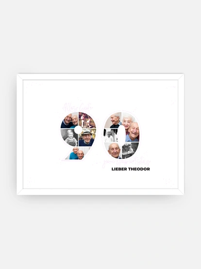 Poster Collage 90. Geburtstag