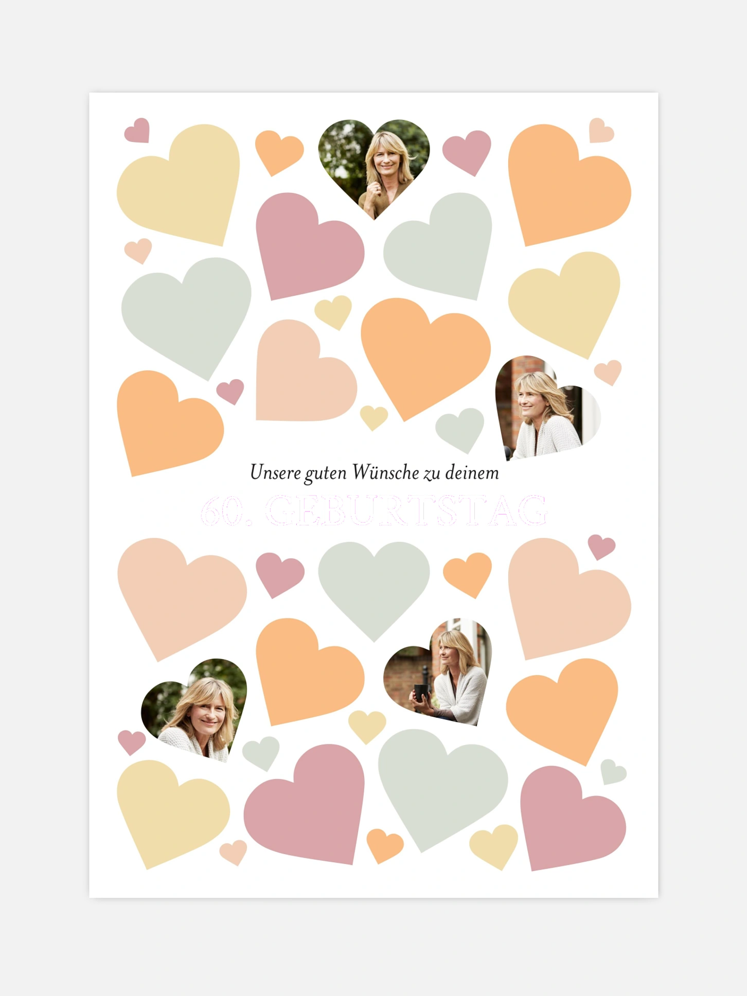 Poster Wünsche von Herzen