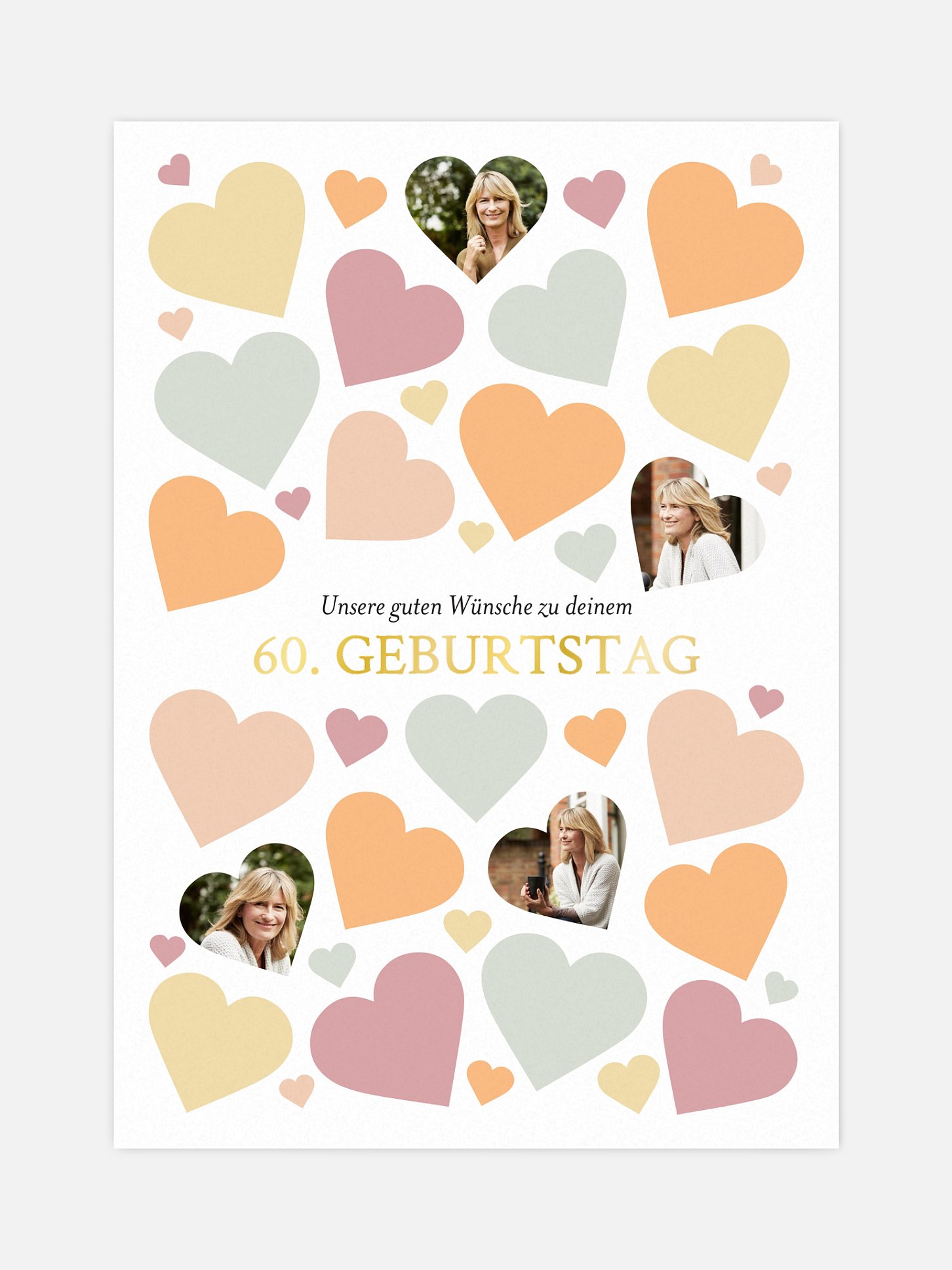 Poster Wünsche von Herzen