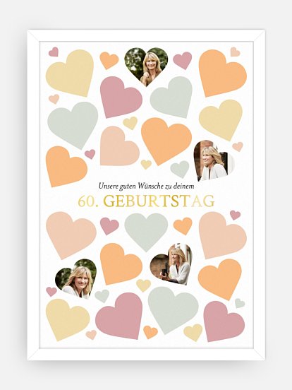 Poster Wünsche von Herzen