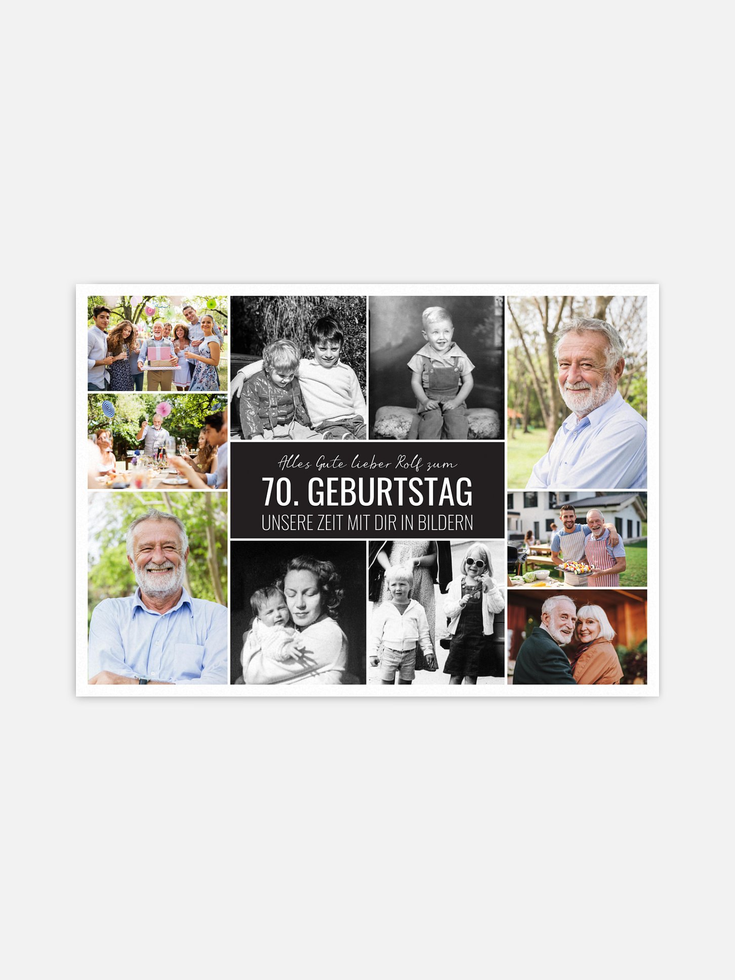 Poster Collage zum Geburtstag