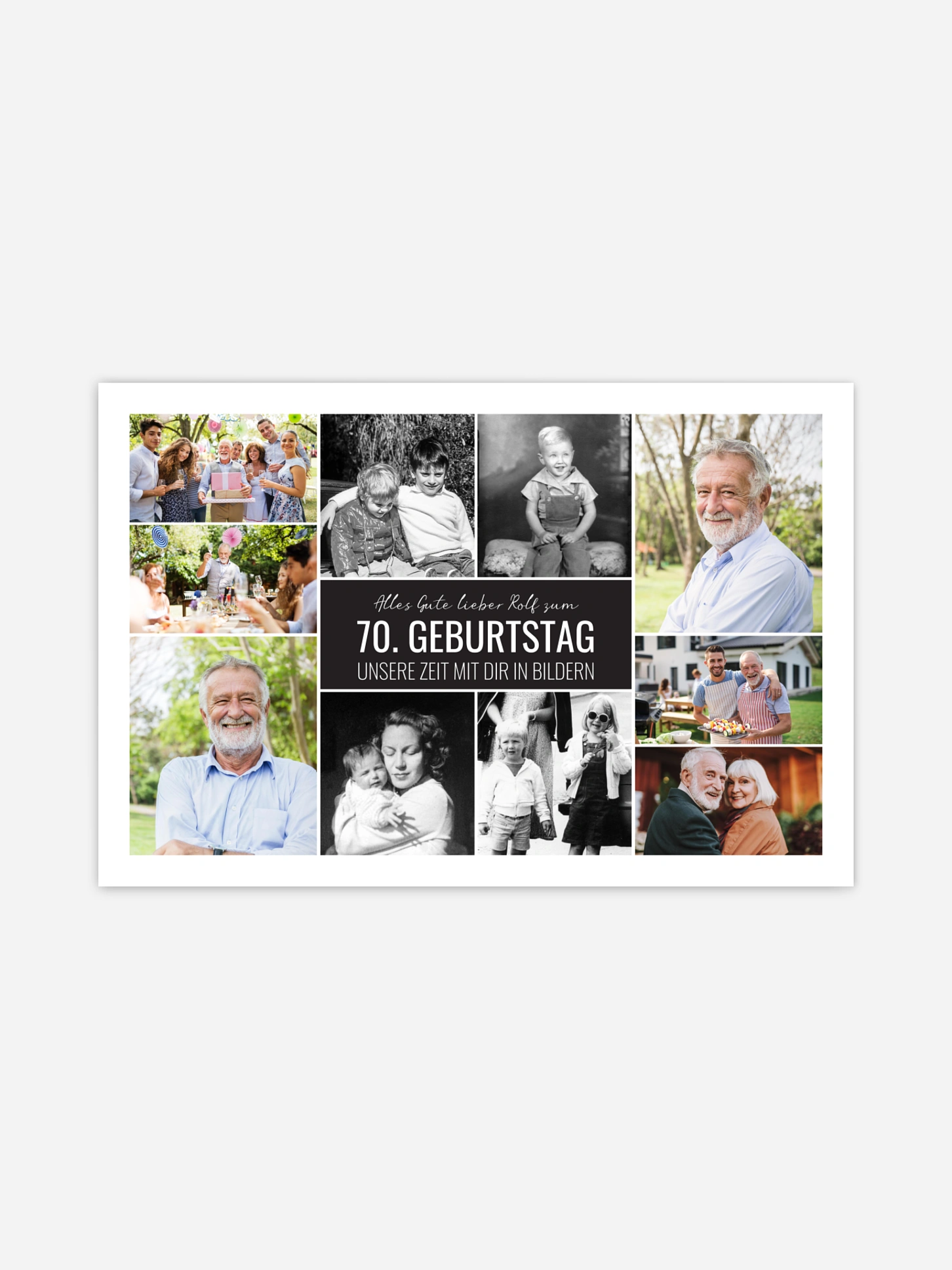 Poster Collage zum Geburtstag