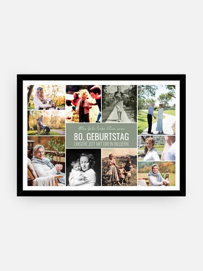 Poster Collage zum Geburtstag