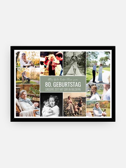 Poster Collage zum Geburtstag