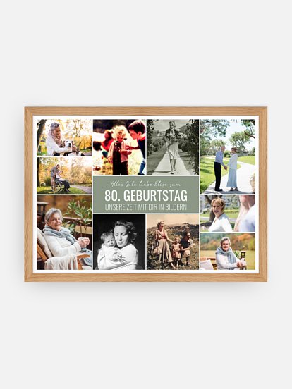 Poster Collage zum Geburtstag