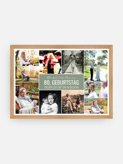 Poster Collage zum Geburtstag