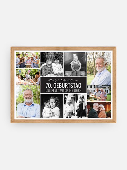 Poster Collage zum Geburtstag