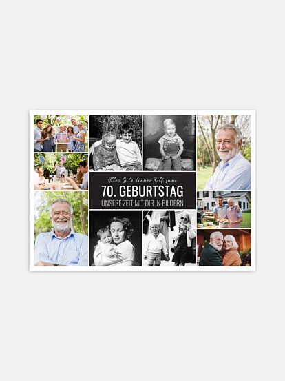 Poster Collage zum Geburtstag