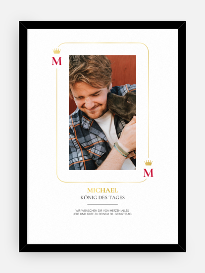 Poster Spielkarte König