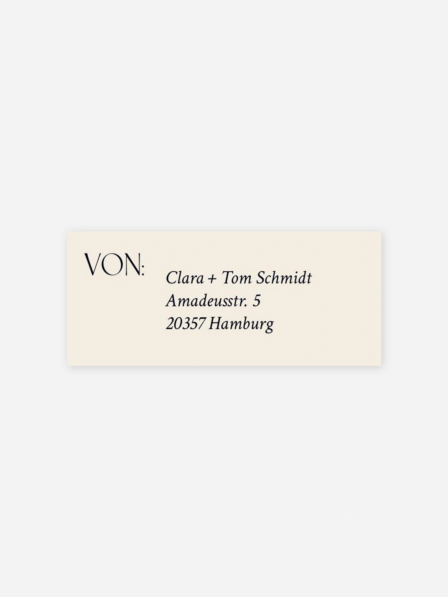 Absenderaufkleber Hochzeit Sofortbildglück