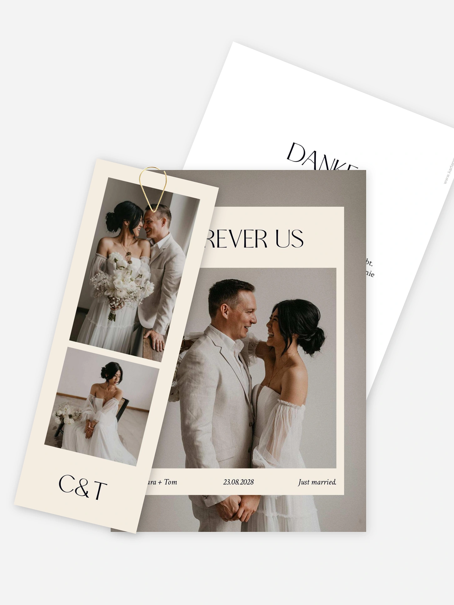Dankeskarte Hochzeit Sofortbildglück
