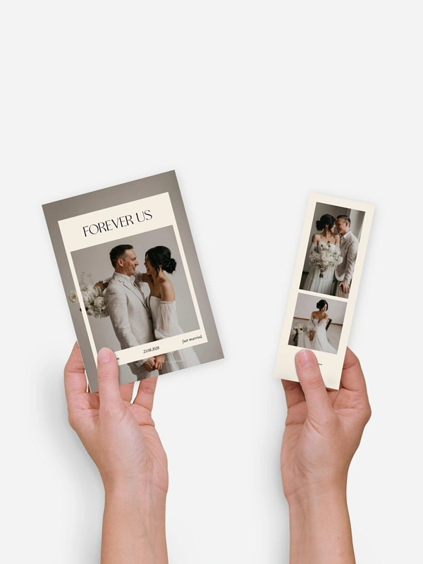 Dankeskarte Hochzeit Sofortbildglück