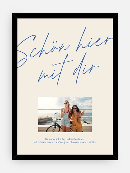 Poster Bunte Botschaft