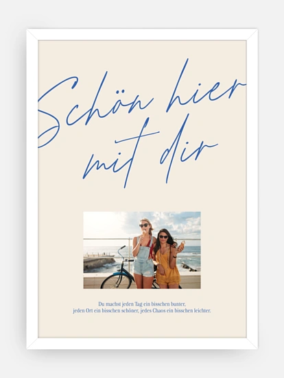 Poster Bunte Botschaft