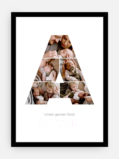 Poster Buchstabe A
