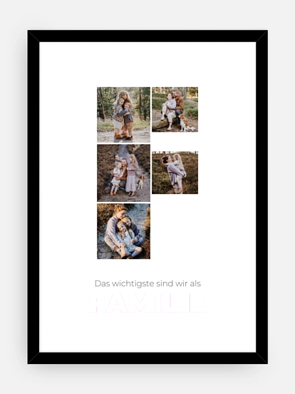 Poster Buchstabe F