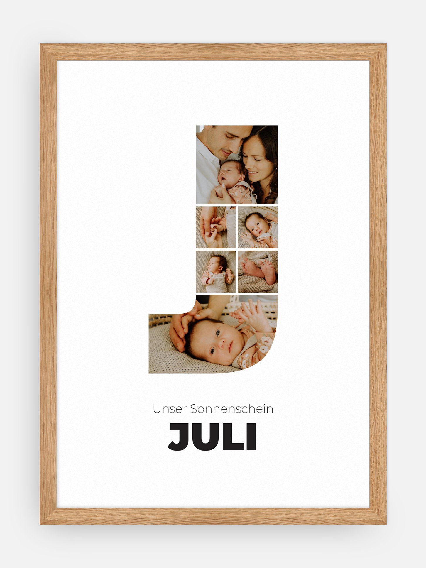 Poster Buchstabe J