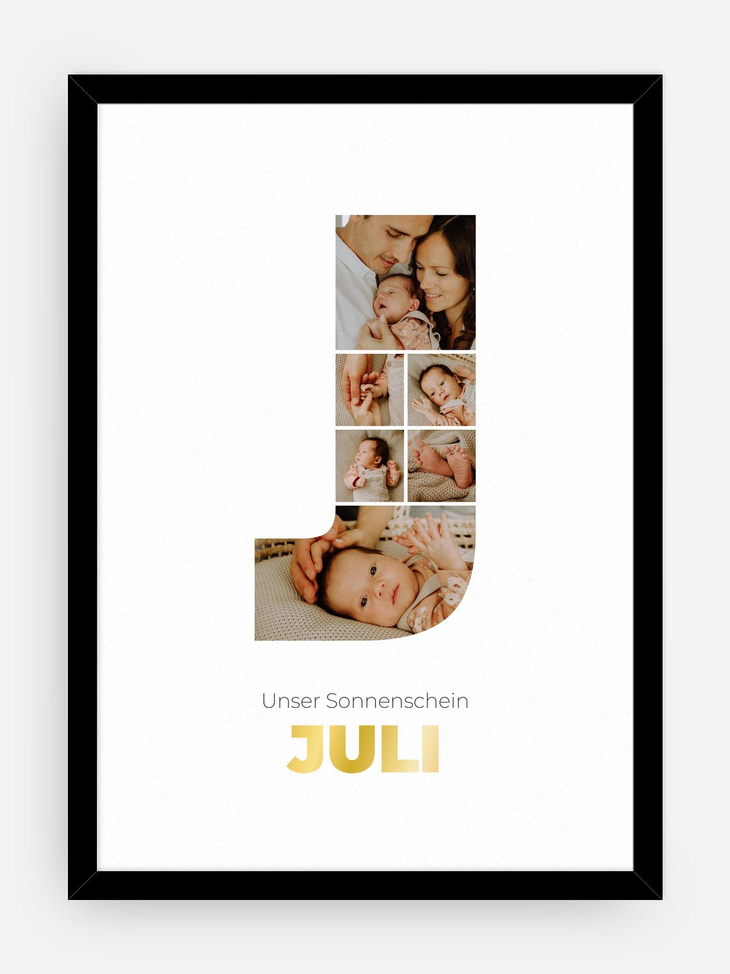 Poster Buchstabe J