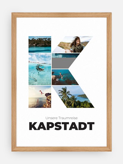 Poster Buchstabe K