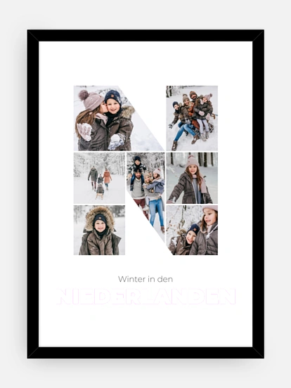 Poster Buchstabe N
