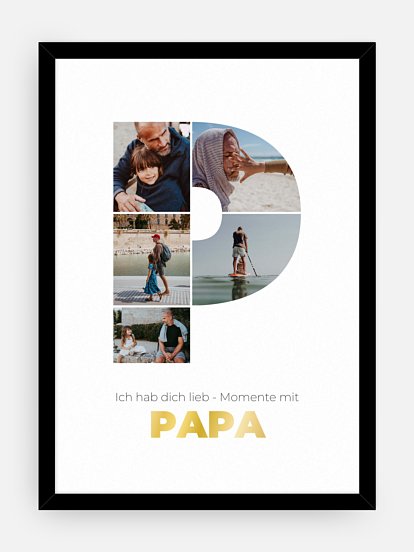 Poster Buchstabe P