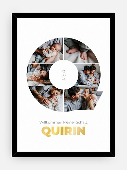 Poster Buchstabe Q