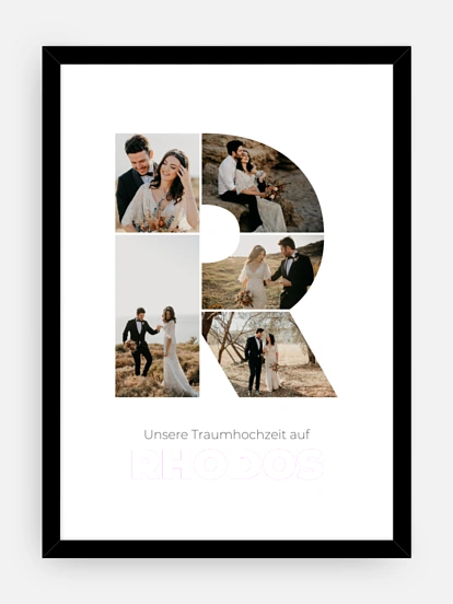 Poster Buchstabe R