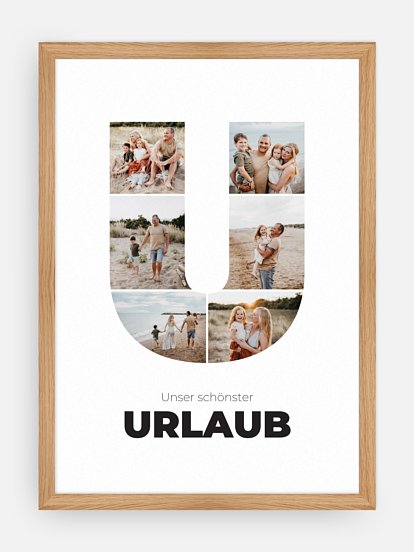 Poster Buchstabe U