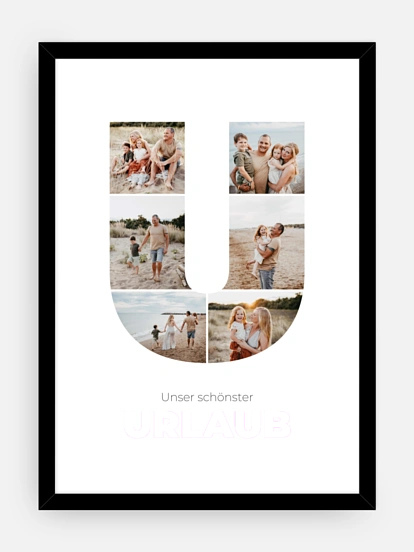 Poster Buchstabe U