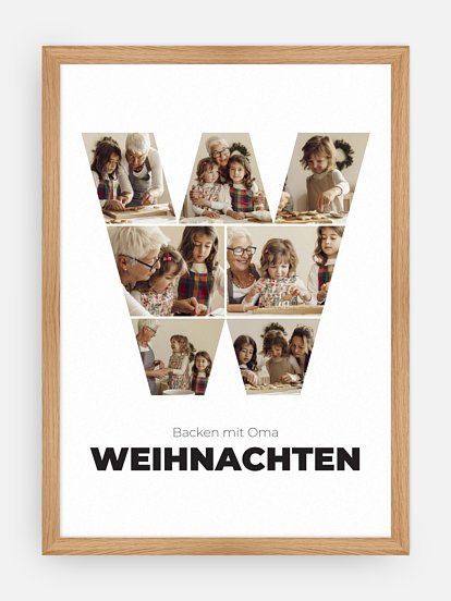 Poster Buchstabe W