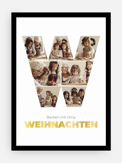 Poster Buchstabe W