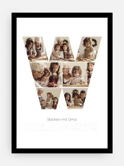 Poster Buchstabe W