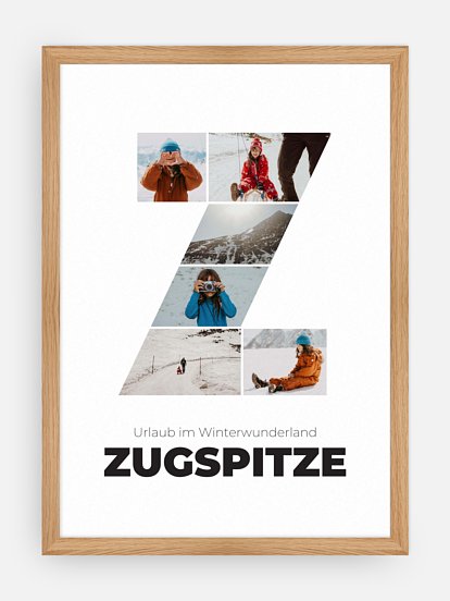 Poster Buchstabe Z