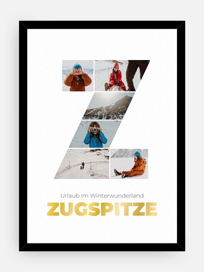 Poster Buchstabe Z