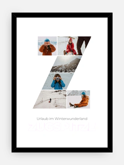 Poster Buchstabe Z