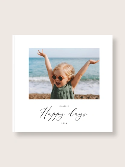 Album photo rigide Happy days