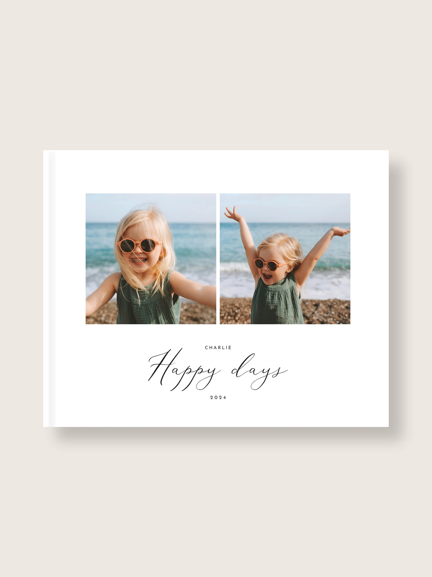 Album photo ouverture à plat Happy days