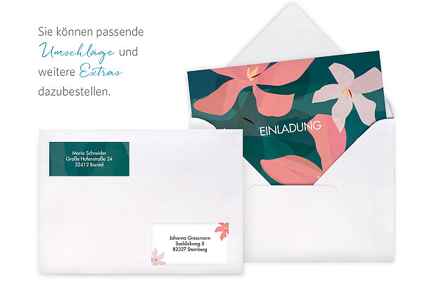 Einladung 18. Geburtstag Blumenmeer
