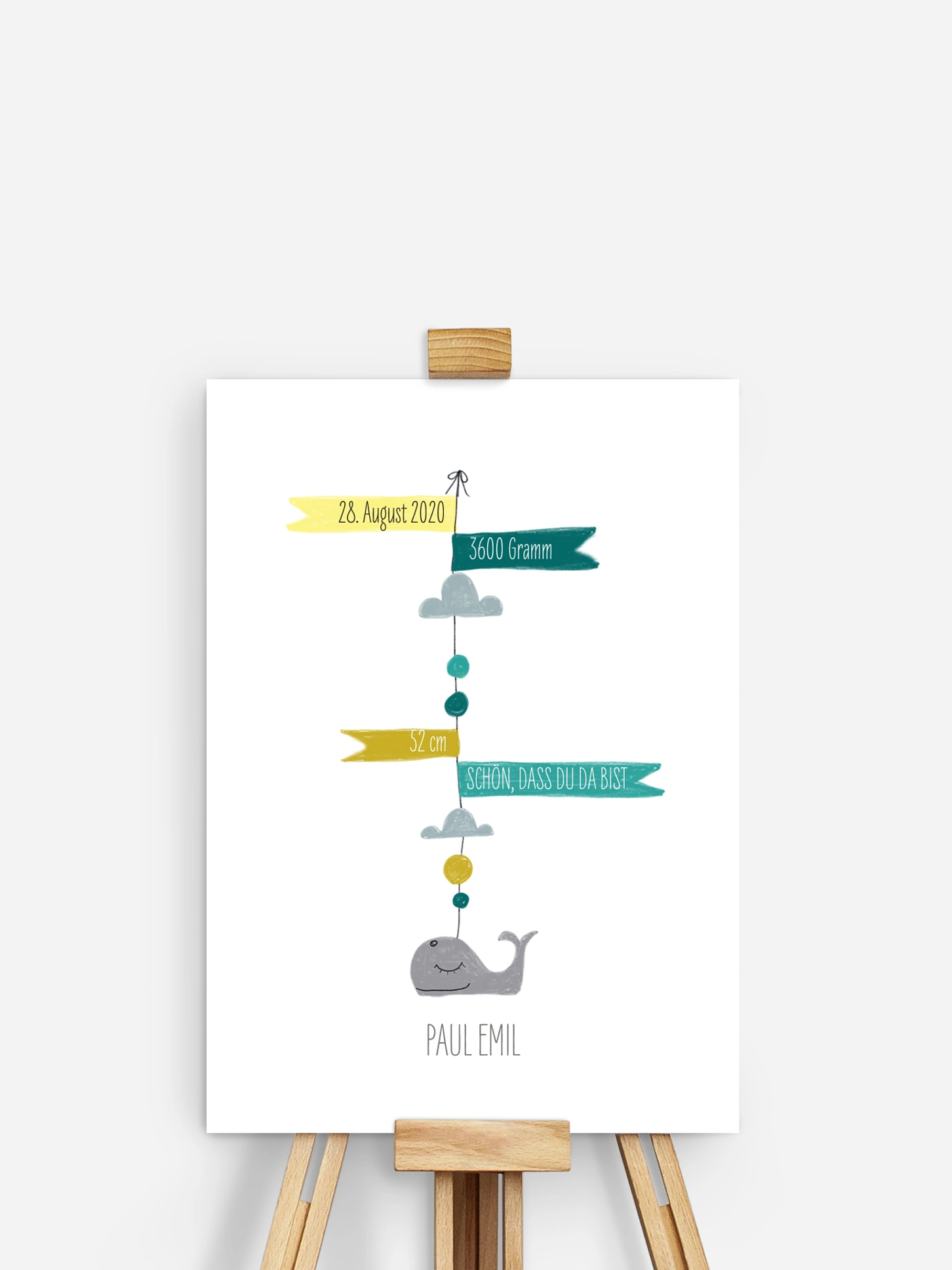 Poster Geburt Mini Moby