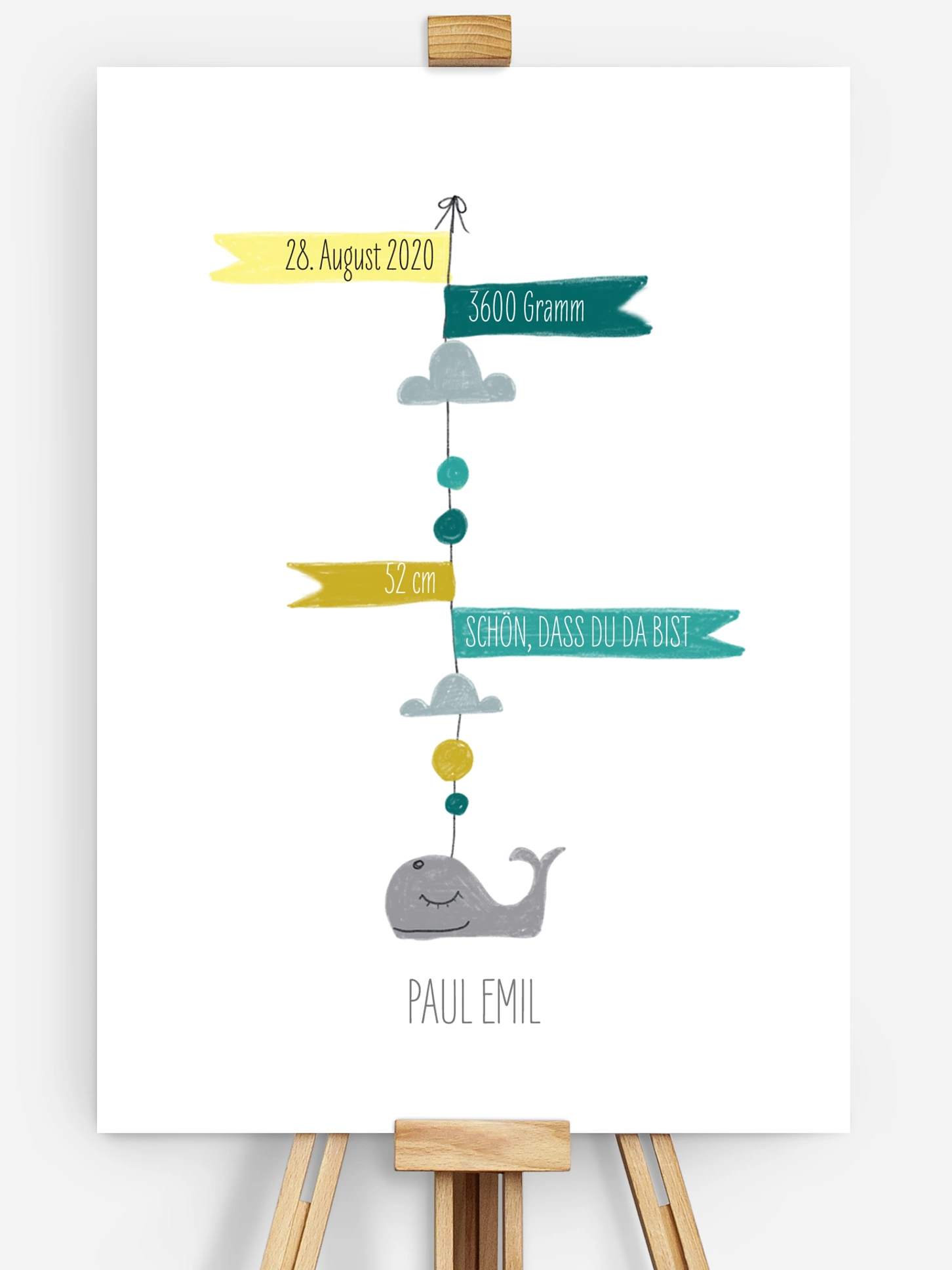 Poster Geburt Mini Moby